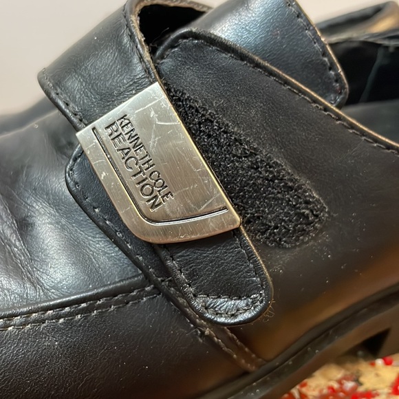 2/$18 Kenneth Cole Black Leather Fast Cash 2 Toddler Dress Shoe Size 12 - Picture 8 of 16